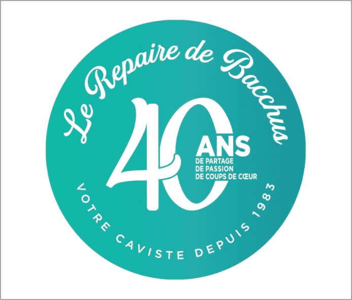 Logo 40 ans du Repaire de Bacchus